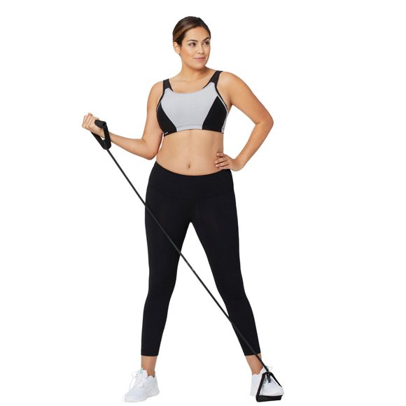 Glamorise 40B SPORT Bra (CUSTOM-CONTROL) High-Impact MOISTURE WICKING ORANGE NEW - Picture 6 of 11